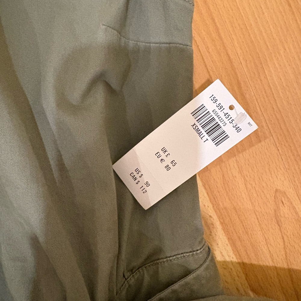 Abercrombie Sleeveless Olive Green Button-Up Romper - Picture 5 of 5